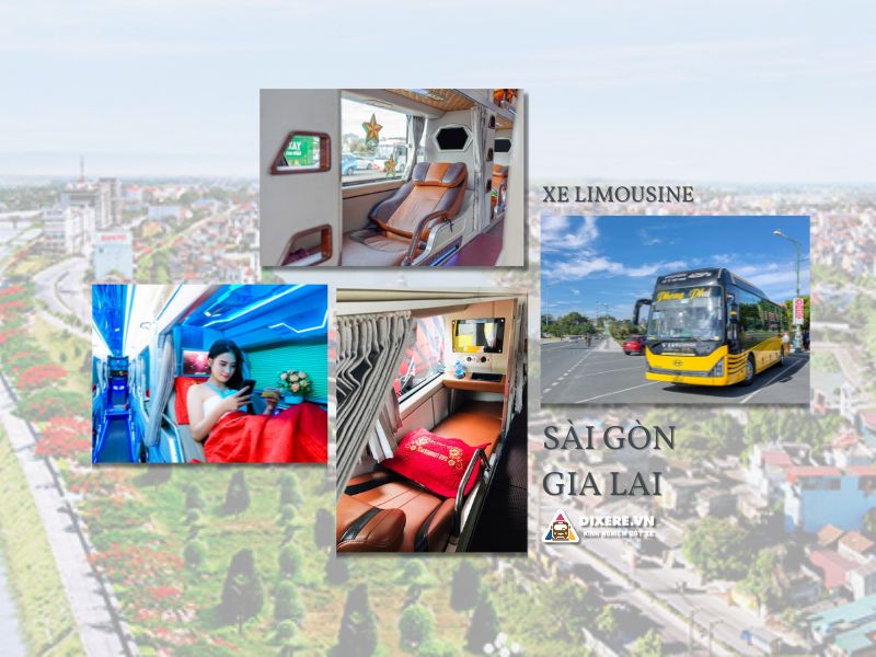 Dòng xe giường nằm limousine Sài Gòn - Gia Lai chất lượng
