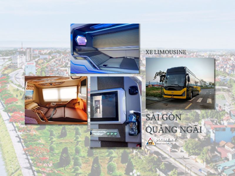 Dòng xe limousine từ Sài Gòn đi Quảng Ngãi uy tín
