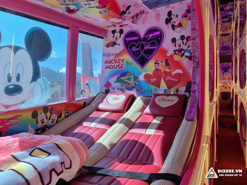 Nội thất xe giường đôi Inter Valentine cao cấp(ảnh: internet)
