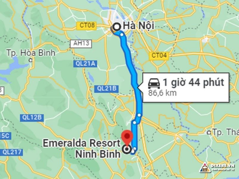 Emeralda Ninh Binh cách trung tâm Hà Nội khoảng 90km về phía Nam(ảnh: internet)