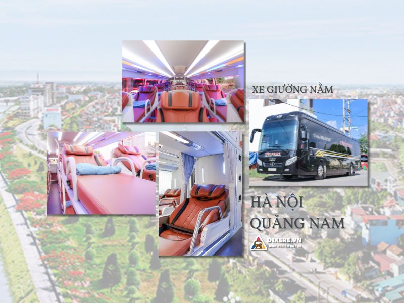Dòng xe giường nằm từ Hà Nội đi Quảng Nam