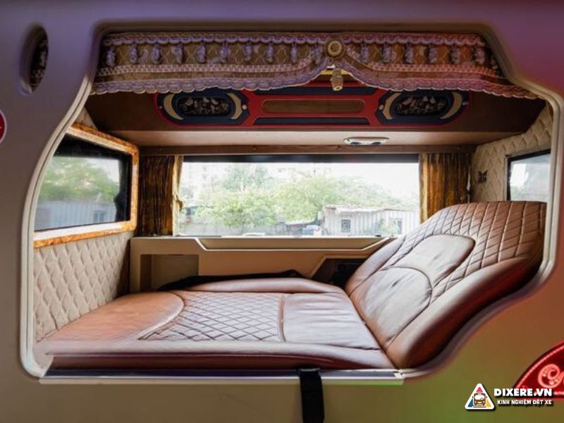 Nội thất giường nằm hai người cao cấp đầy đủ tiện ích có trên xe Sapa Dragon(ảnh: internet)