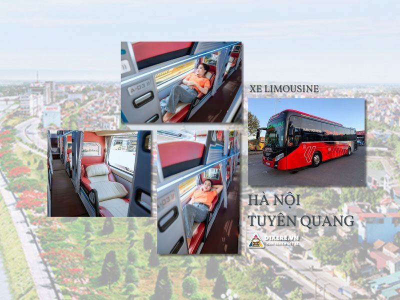 Dòng xe limousine từ Hà Nội đi Tuyên Quang chất lượng