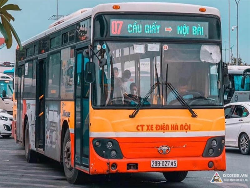 Xe Bus 07 giúp bạn đi từ Sân Bay Nội Bài về Hà Nội(Ảnh: transerco.com.vn)