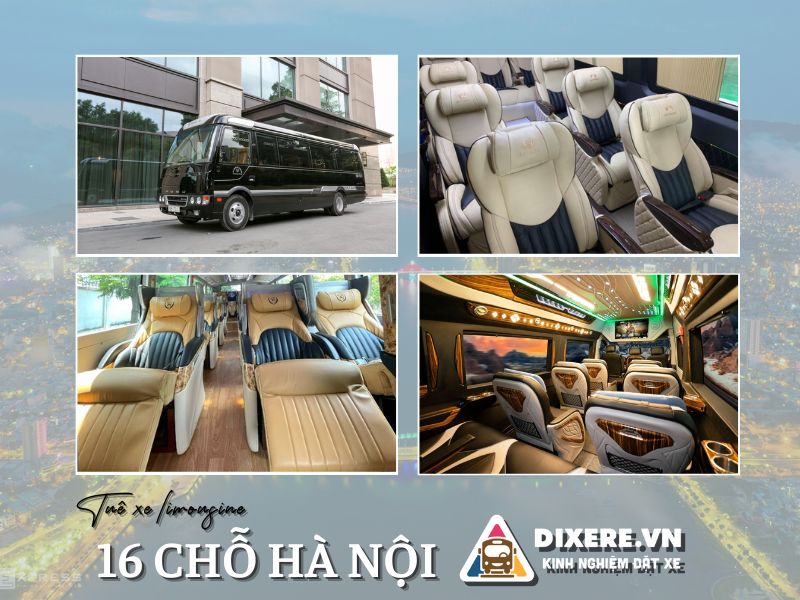 Dòng xe limousine 16 chỗ cao cấp chất lượng