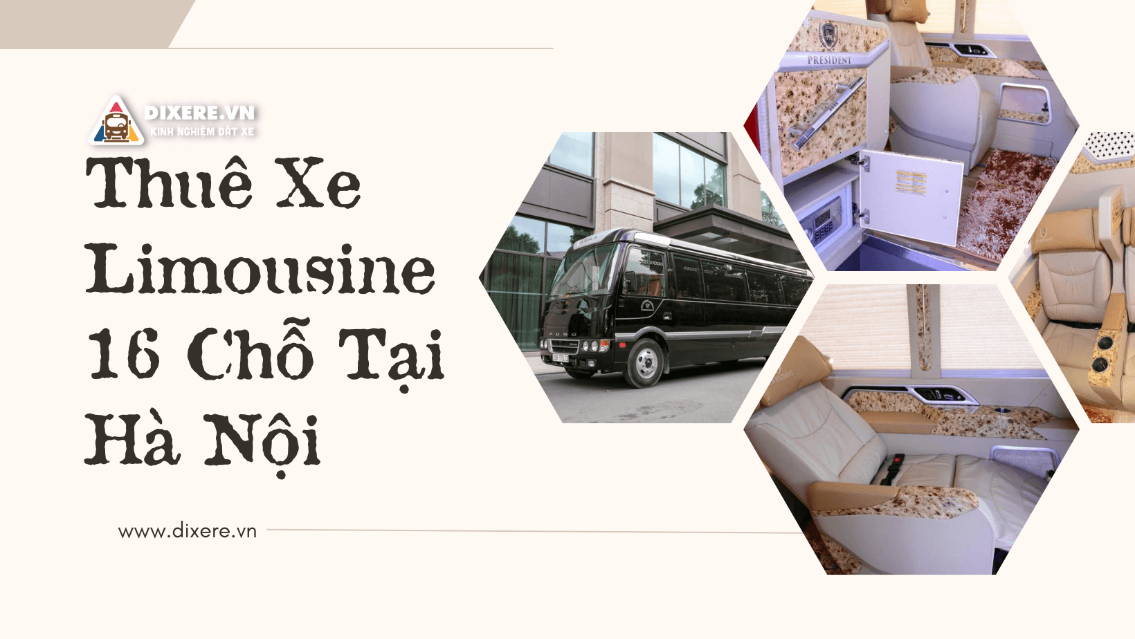 ADAM VIÊT TRAVEL - Đơn vị cho thuê xe Limousine 16 tại Hà Nội uy tín giá tốt
