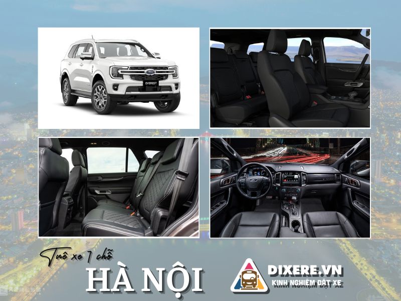 Dòng xe 7 chỗ Ford Everest cho thuê tại Hà Nội