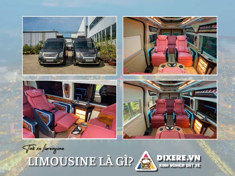 Dòng xe limousine ford transit limousine với nội thất cao cấp