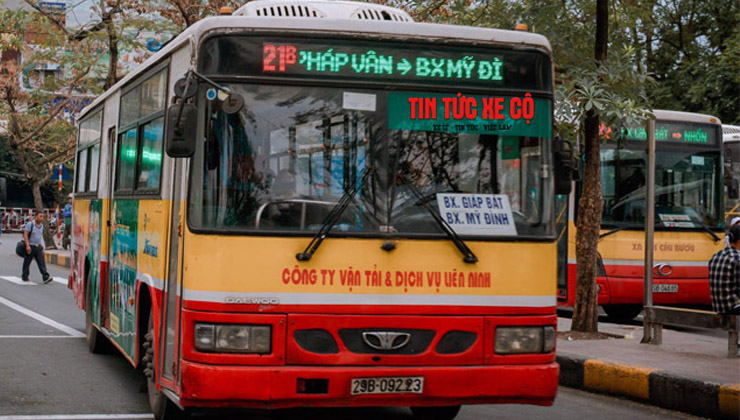 Lộ trình xe bus 21B Hà Nội - KDT Pháp Vân Tứ Hiệp đi Bến Xe Yên Nghĩa