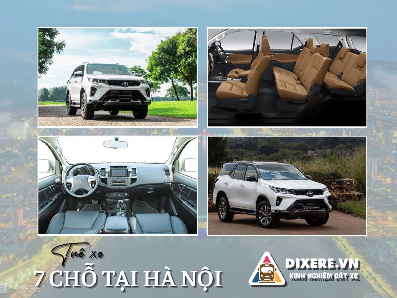 Dòng xe Toyota Fortuner 7 chỗ cho thuê tại Hà Nội cao cấp