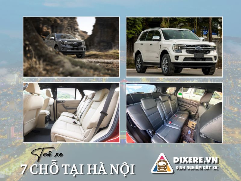 Dòng xe Ford Everest 7 chỗ cho thuê tại Hà Nội