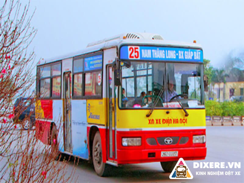 Tuyến xe bus số 25 từ bến xe Nam Thăng Long đến bến xe Giáp Bát