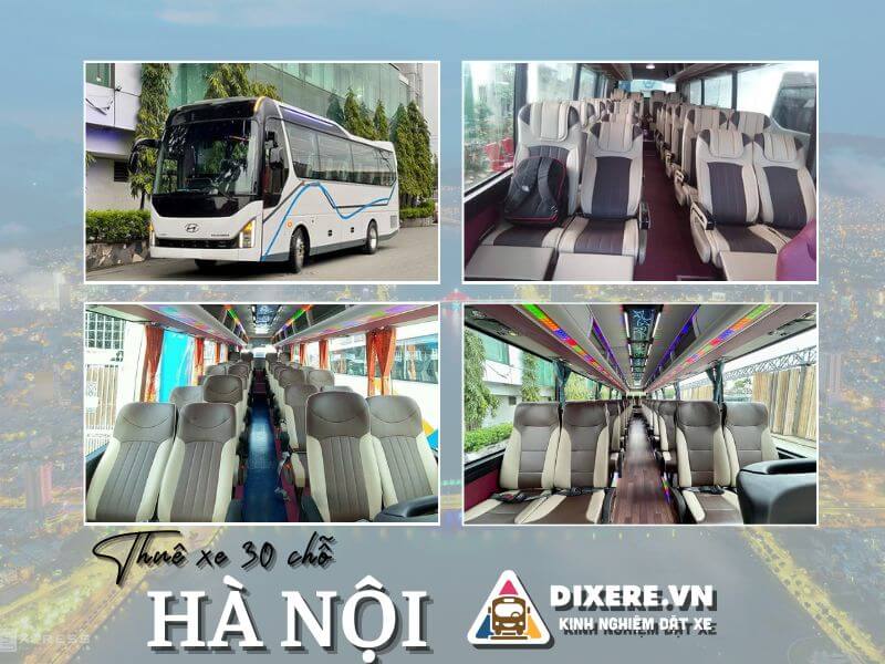 Dòng xe 30 chỗ cao cấp cho thuê tại Hà Nội