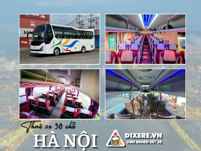 Dịch vụ cho thuê xe 30 chỗ phổ biến tại Hà Nội
