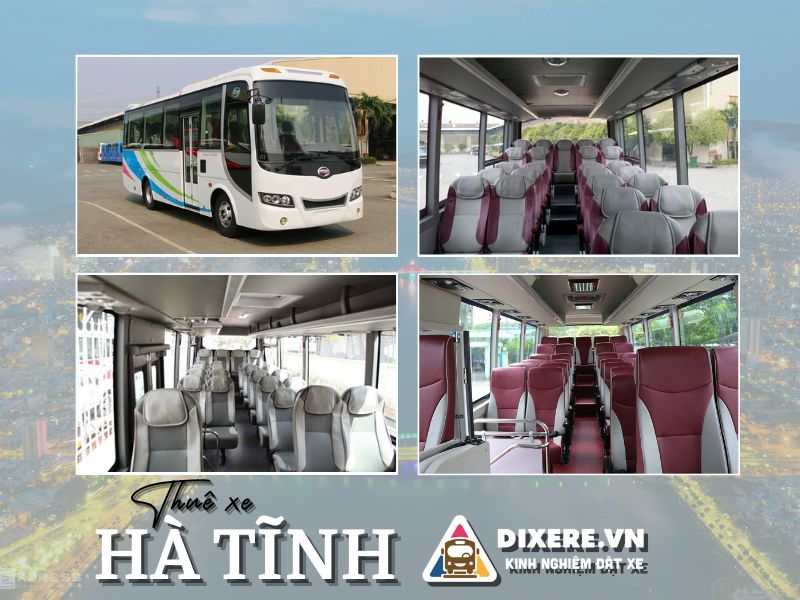 Dòng xe khách 29 chỗ cho thuê tại Hà Tĩnh