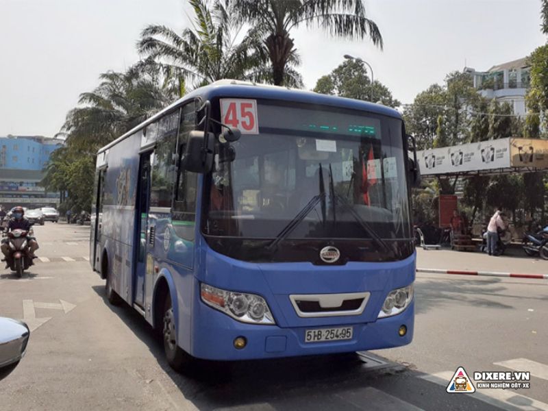 Tuyến xe Bus 45: Bến xe Bus Quận 8 - Bến Thành - Bến xe Miền Đông