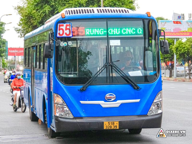 Tuyến xe Bus 55: Công viên PM Quang Trung - Bến xe Miền Đông(Mới)