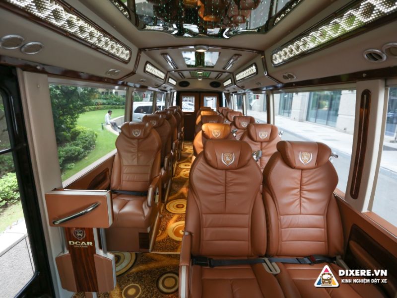 Nội thất có trên nhà xe Phúc Lộc Thọ Limousine đi Nam Định